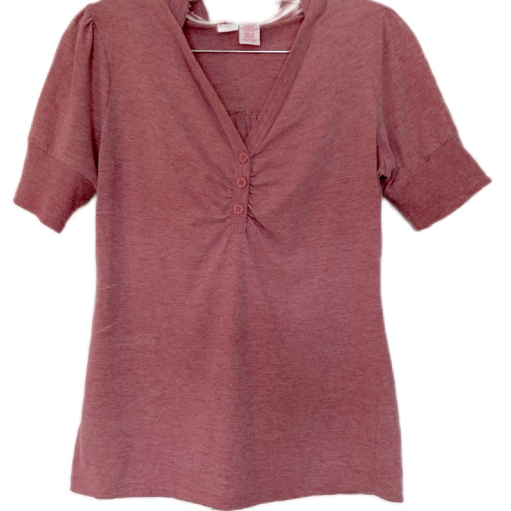 Route girls short sleeved hooded top